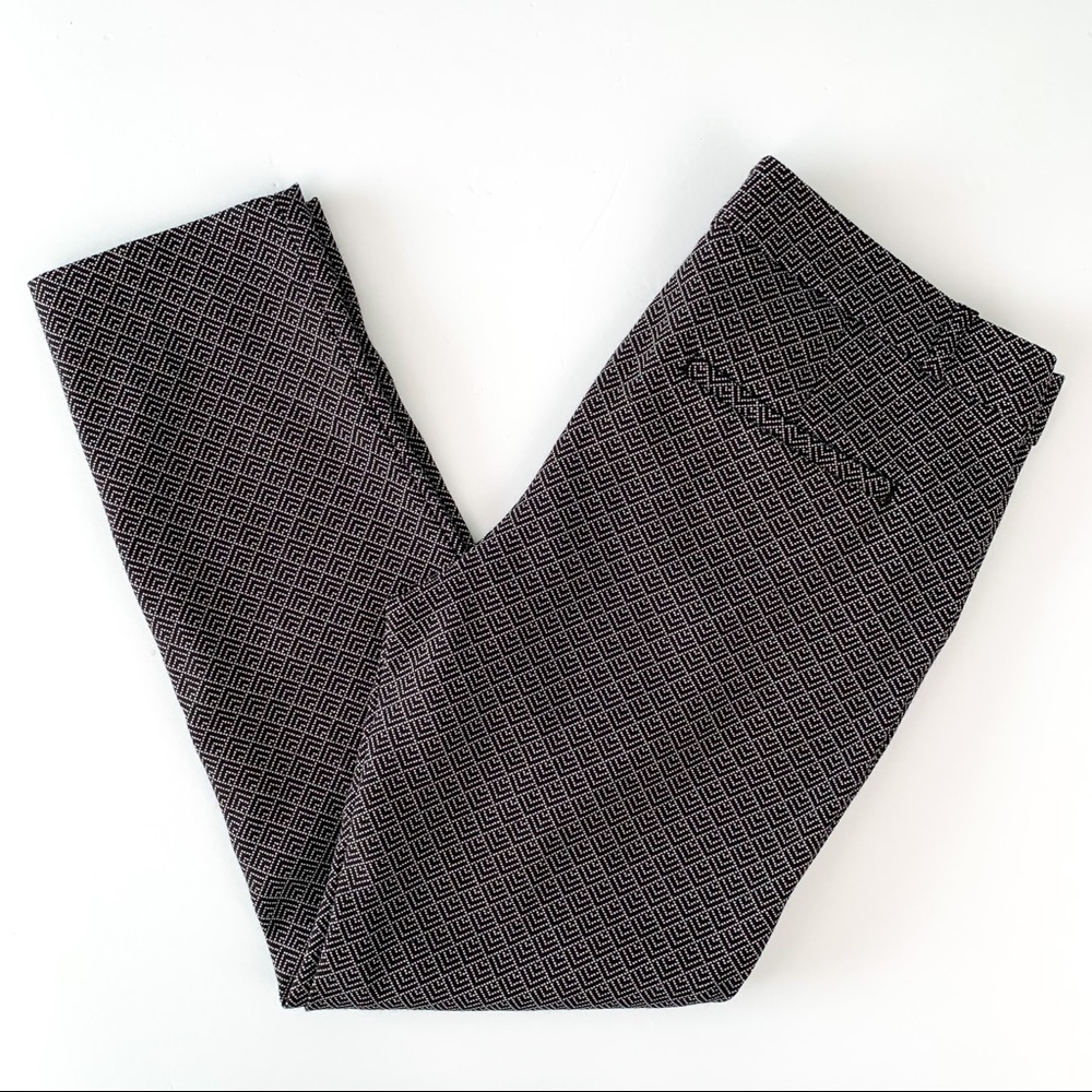 Sloan slim geometric print ankle pants by Banana Republic Factory, size 8 petite